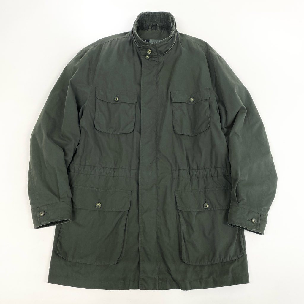 13l27 LANVIN ランバン ミリタリージャケット アウター フラップ付きポケット コートジャケット Fサイズ カーキ メンズo07t