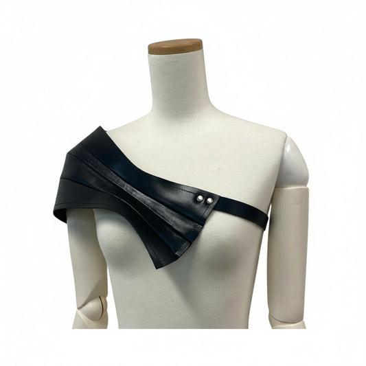 g7 COMME des GARCONS コムデギャルソン レザーショルダーベルト 甲冑ベルト ブラック レザー Leather Shoulder Beltt18r