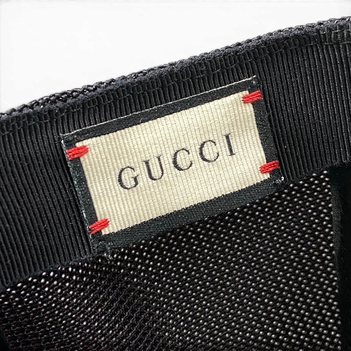 f24 GUCCI GGスプリーム ウルフ ベースボールキャップ 帽子 S 57 グレー ブラック レッド レディース 女性用