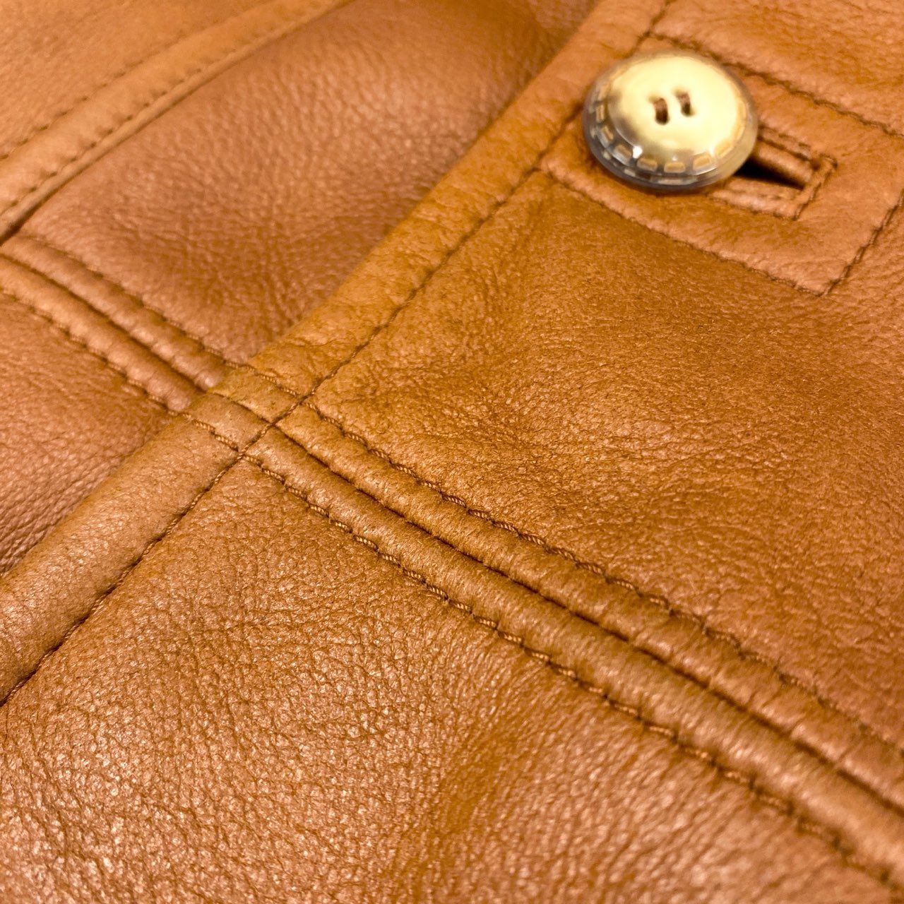 29i30《美品》ACNA ムートンコート ムートンジャケット シアリングコート シープスキン 毛皮 50サイズ ブラウン メンズo07t
