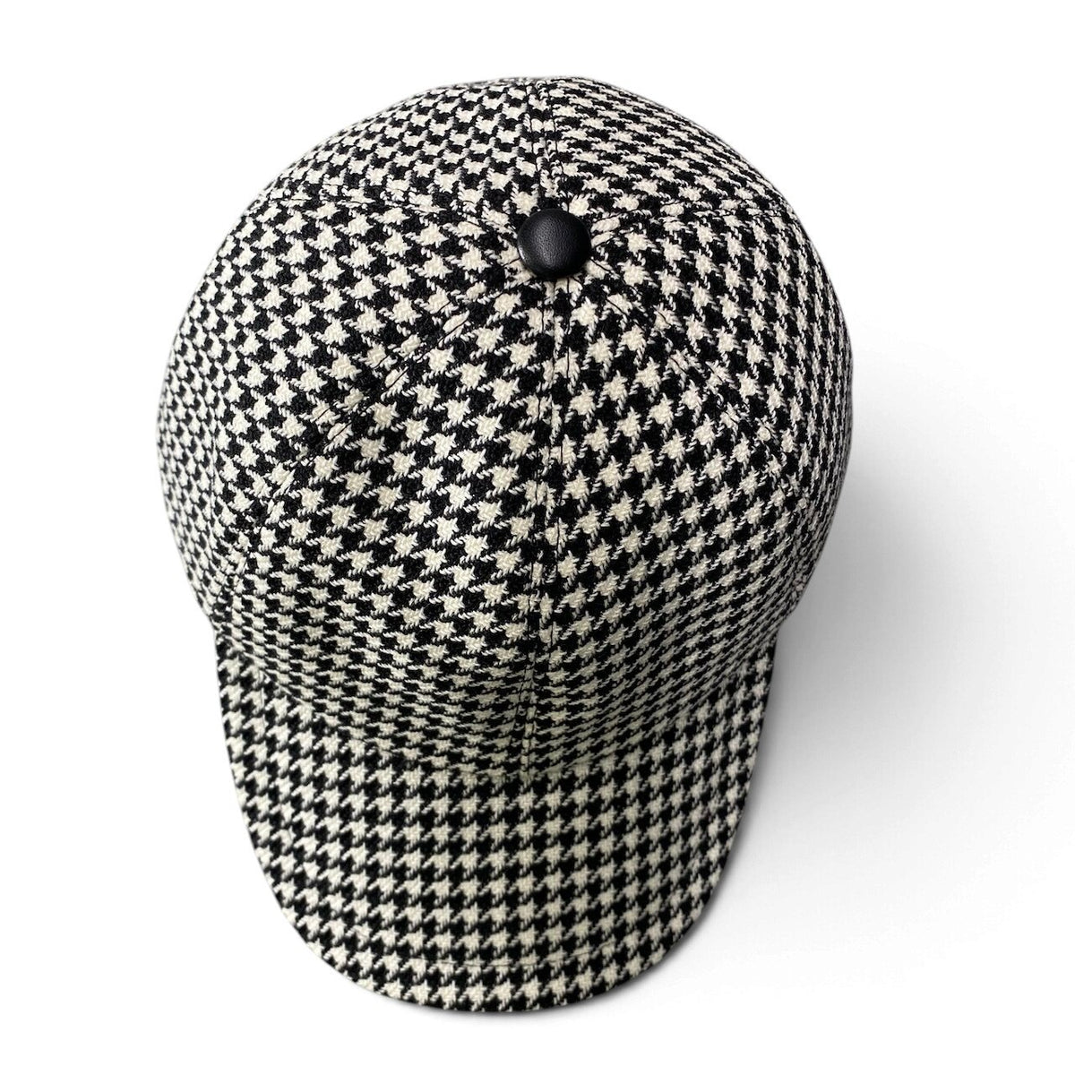 j15 【新品保管品】Christian Dior ツイードキャップ 千鳥格子 帽子 58サイズ ホワイト ブラック レディース 女性用