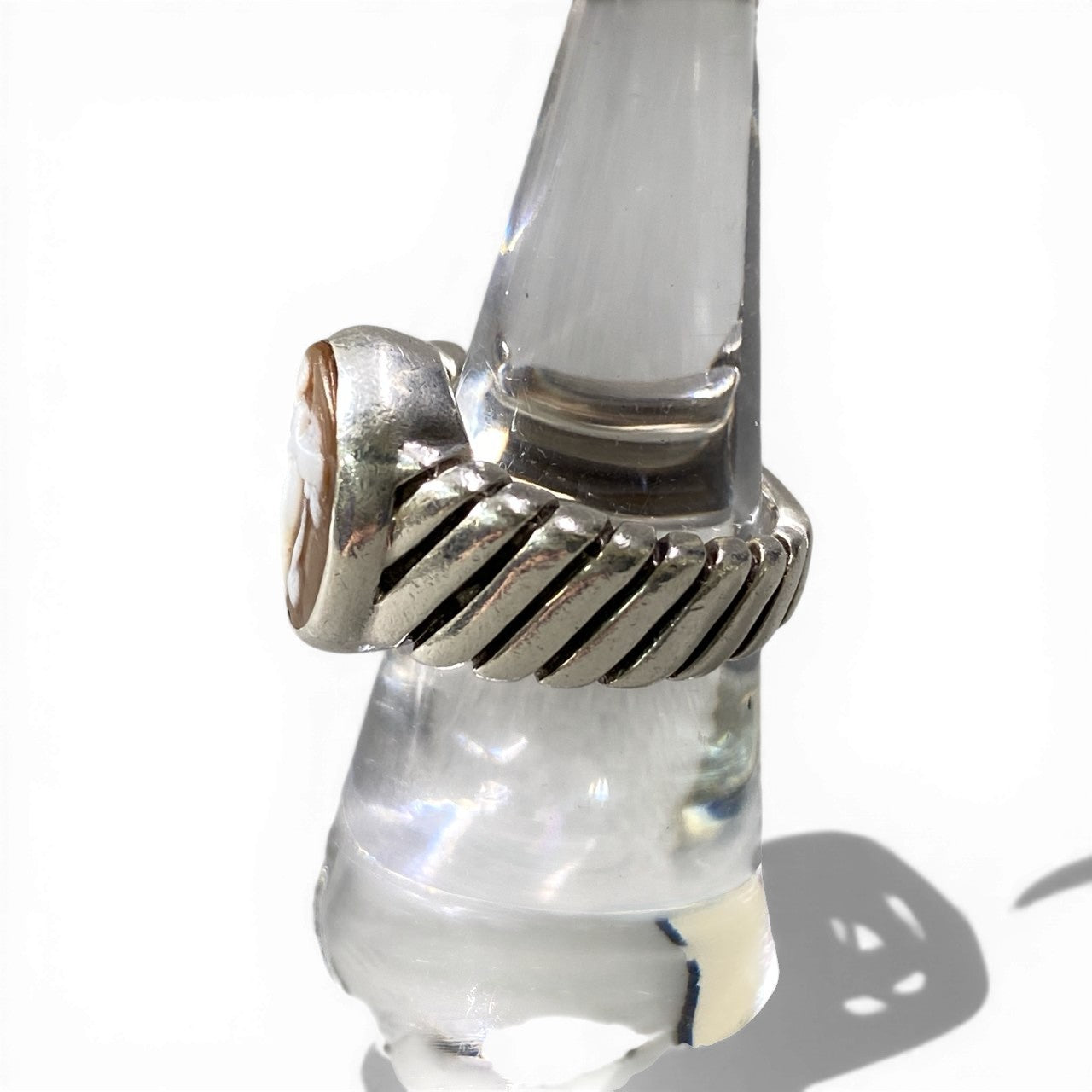 d20 Stephen Dweck スティーブン デュエック 925 カメオリング Cameo Ring 14号 シルバー 925 Silver アクセサリーt18r
