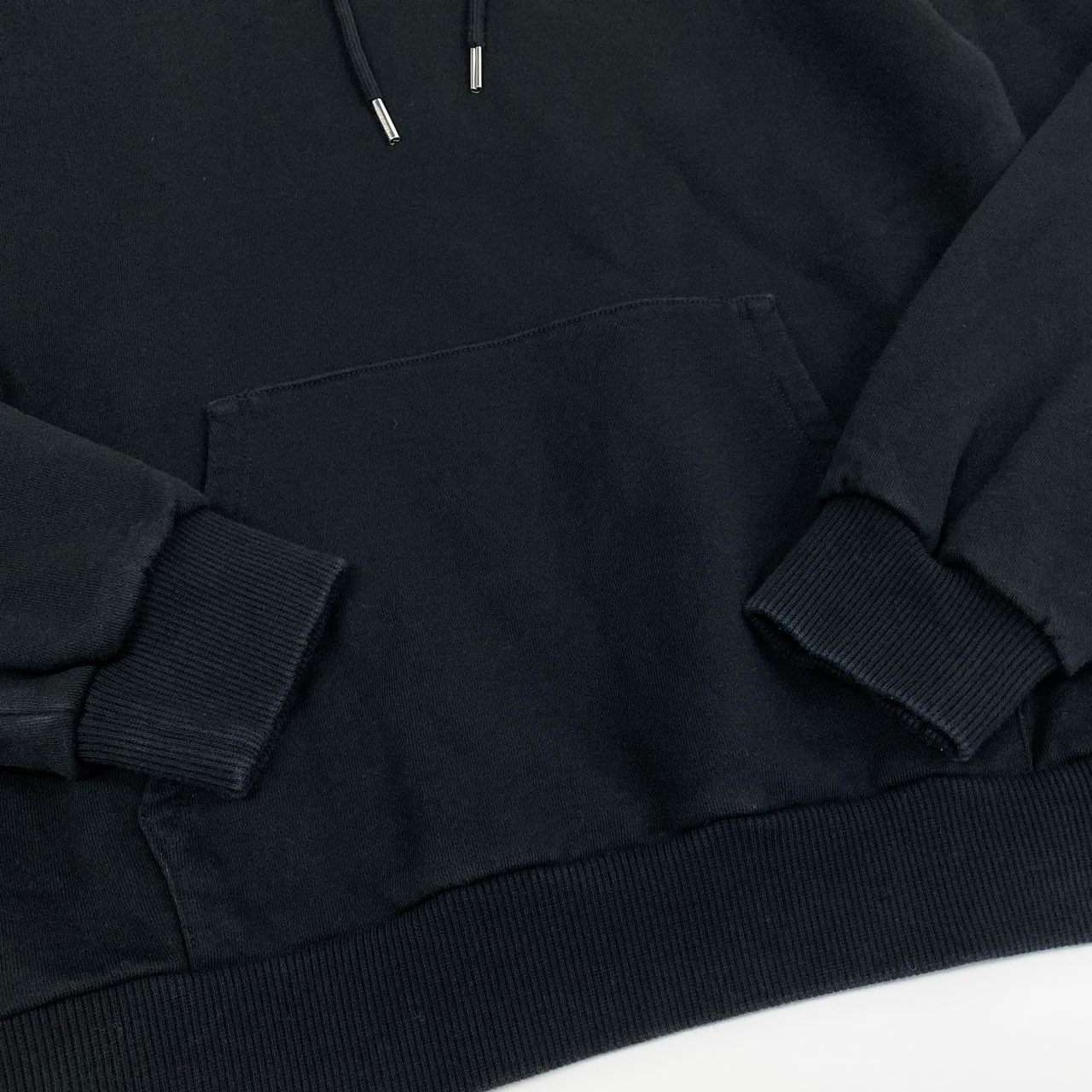 55L23 CELINE セリーヌ エンブロイダリールーズフィットパーカー フーディー マイクロスタッズ トップス 2Y961670Q Sサイズ ブラック メンズ 男性用o07t