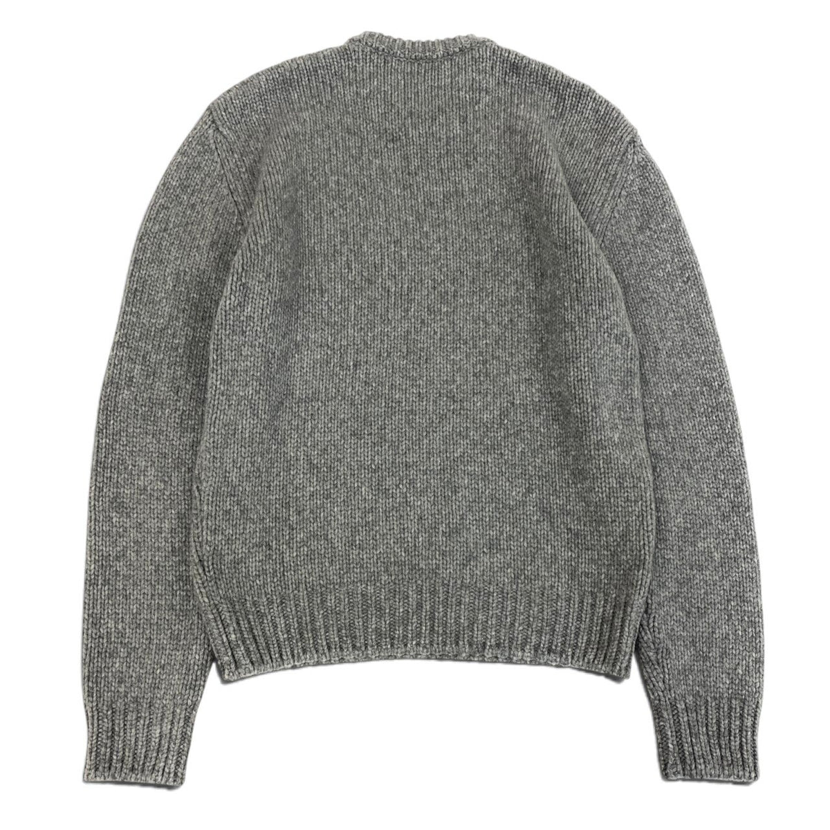 59i15 《未使用品》 HERMES エルメス 23AW Decalcomanie デルコマニー ニット セーター M グレー カシミヤ100 メンズu02t