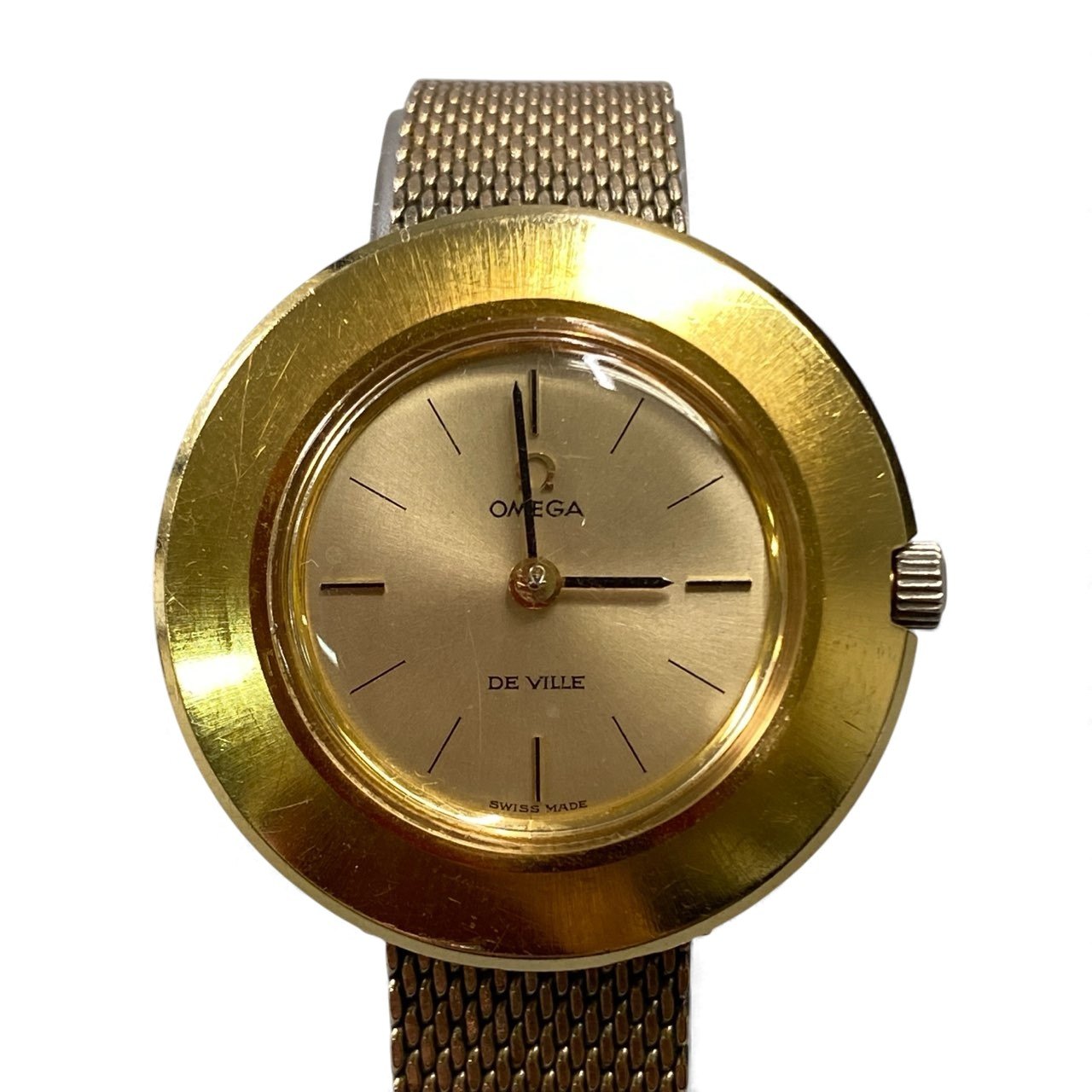 k16《可動》 OMEGA オメガ DE VILLE デビル 手巻き 腕時計 TOOL 101 ゴールド アンティーク watcht18r