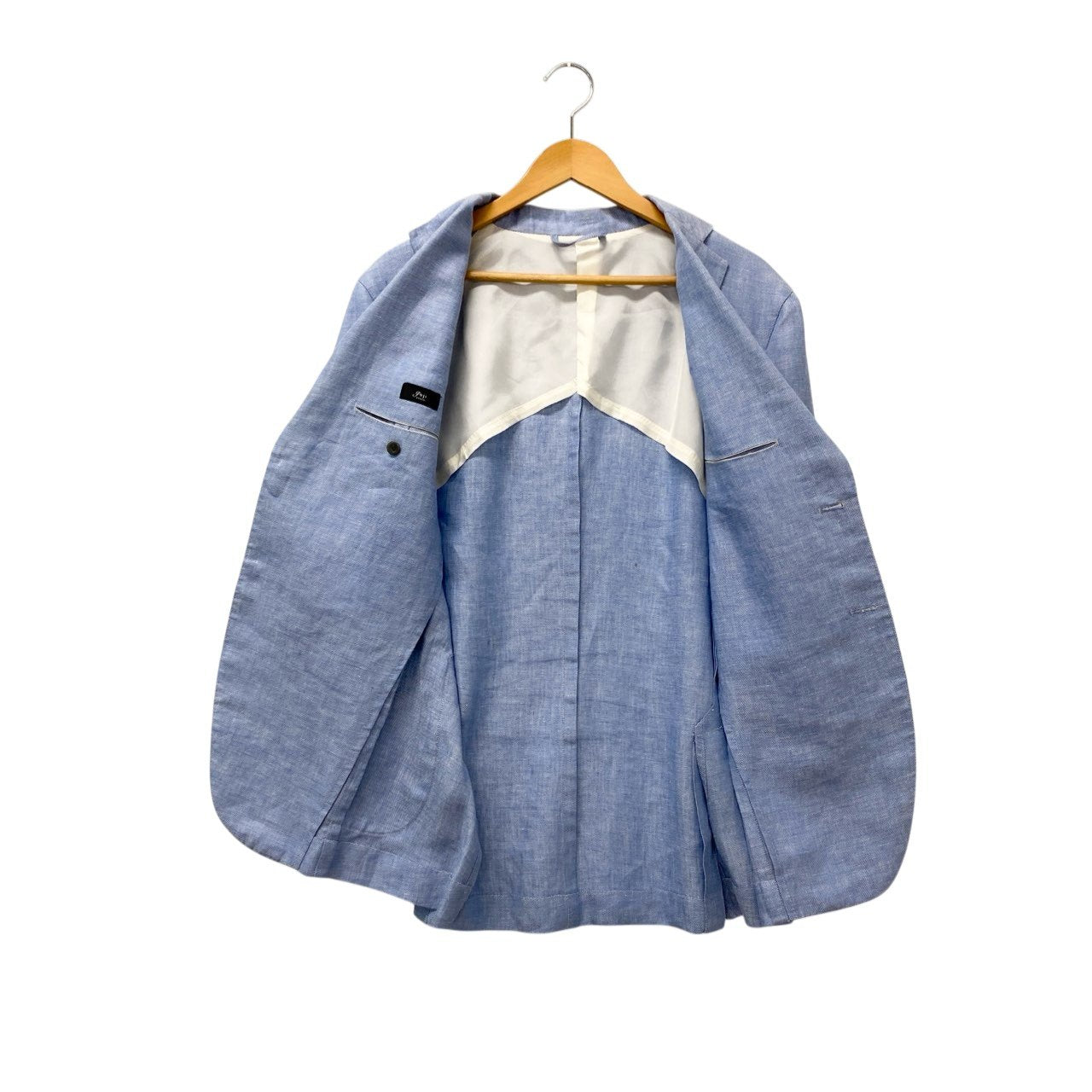 15c2 guji グジ KYOTO TESSUTI DI SONDRIO テーラードジャケット アンコンジャケット 日本製 メンズ 紳士服 サイズ46 ブルー系u02t