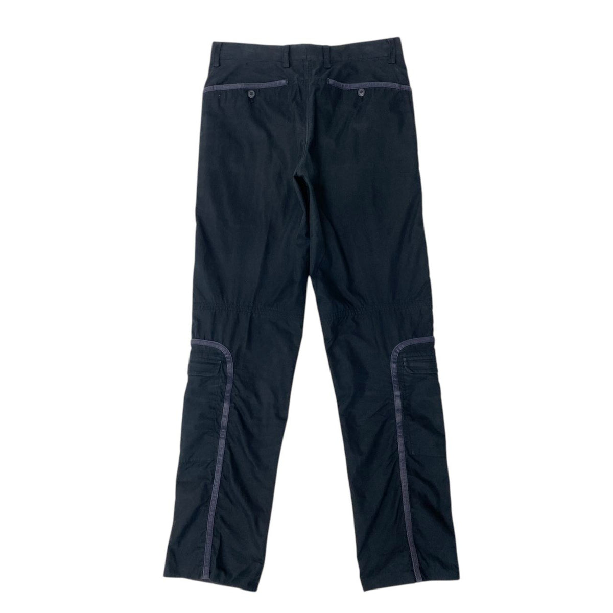 26j19 ISSEY MIYAKE MEN イッセイミヤケメン 00AW パラシュートパンツ 多重ジップ ボトムス ME03FF058 サイズ3 ブラック メンズu02t