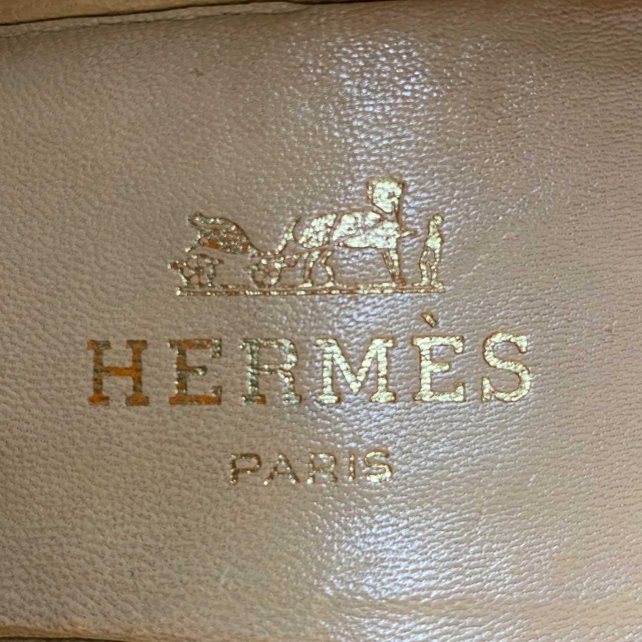 6f26 HERMES エルメス レザーパンプス リザードレザー エキゾチック サイズ37 ブラウン レディース 女性用 靴