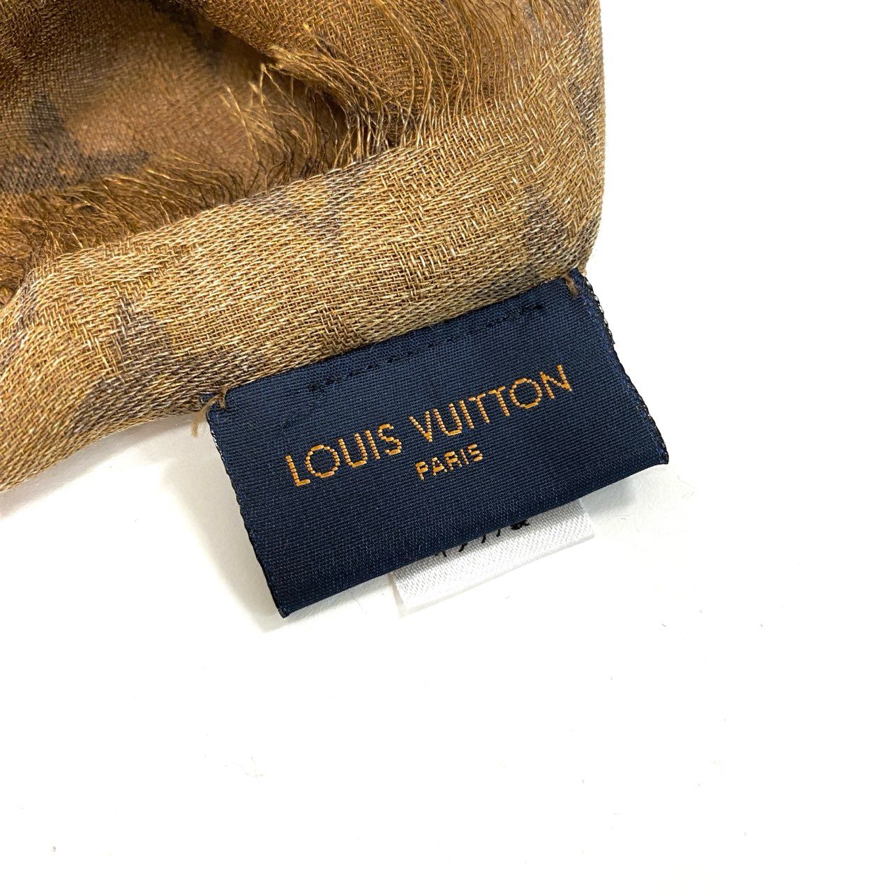 Ⅼ2 LOUIS VUITTON ルイヴィトン モノグラム エトール カブキ スティッカー 大判ストール カシミヤシルク MP1941 ベージュ ユニセックスk02i