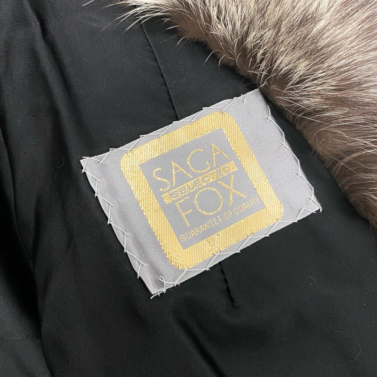 71k20 SAGA FOX サガフォックス 金サガ シルバーフォックス ファーコート 9号 最高級本毛皮 国産品 裏地刺繍 FOX FURt18r
