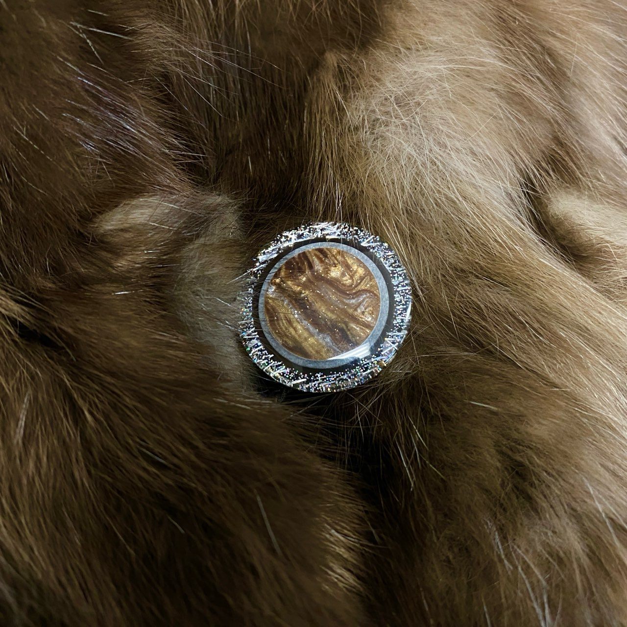 38a15 ロシアンセーブルファー ケープ ポンチョ Size M～L ブラウン 最高級毛皮 Russian Sable Cape Coatt18r