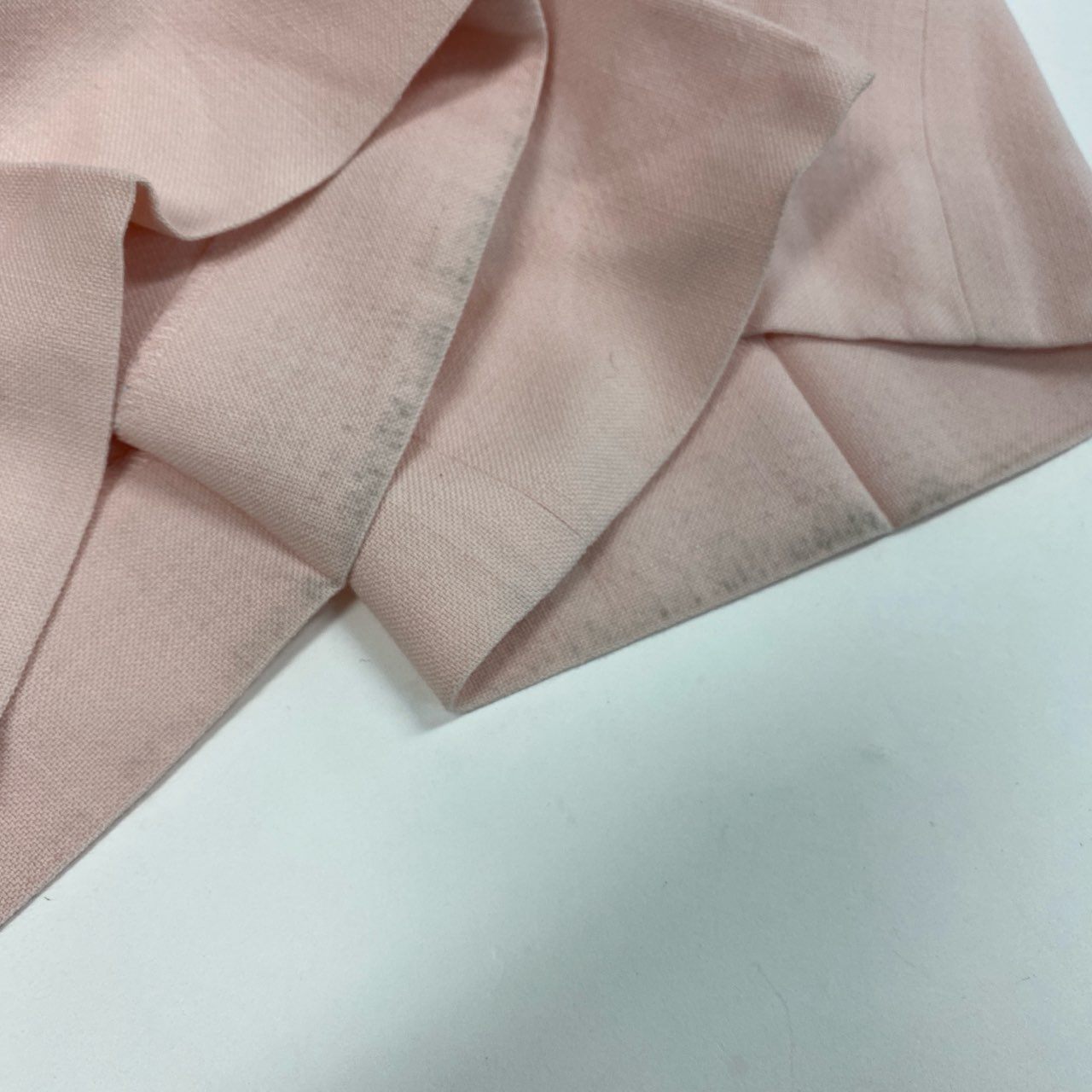 74k4 MADISONBLUE マディソンブルー 日本製 スラックスパンツ ボトムス センタープレス MB204-3003 01 Sサイズ ピンク ウール レーヨン レディースo07t