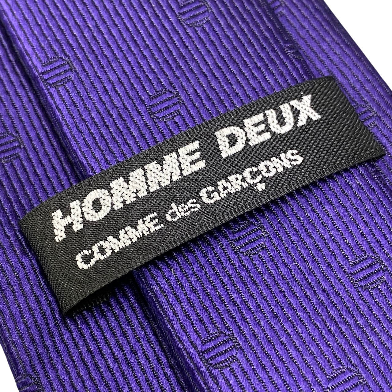 e18 COMME des GARCONS HOMME DEUX コムデギャルソン オムドゥ ネクタイ ドット柄 日本製 パープル メンズ 男性用u02t