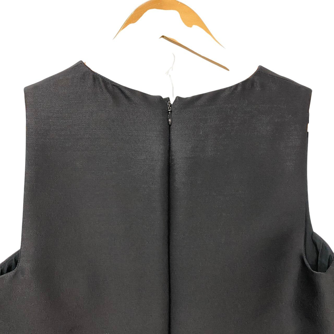 58g5 GiAMBATTiSTA VALLi ジャンバティスタ ヴァリ ノースリーブワンピース Vネック 異素材切替 レオパード ツイード イタリア製 38サイズ ブラック ブラウン レディース 女性用u02t
