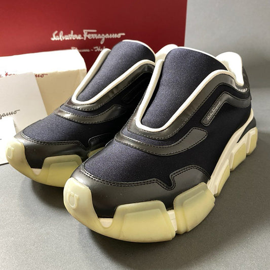 3f30 Salvatore Ferragamo サルヴァトーレ フェラガモ GATTEO 厚底スニーカー 8C ブラック レディース 通年向け