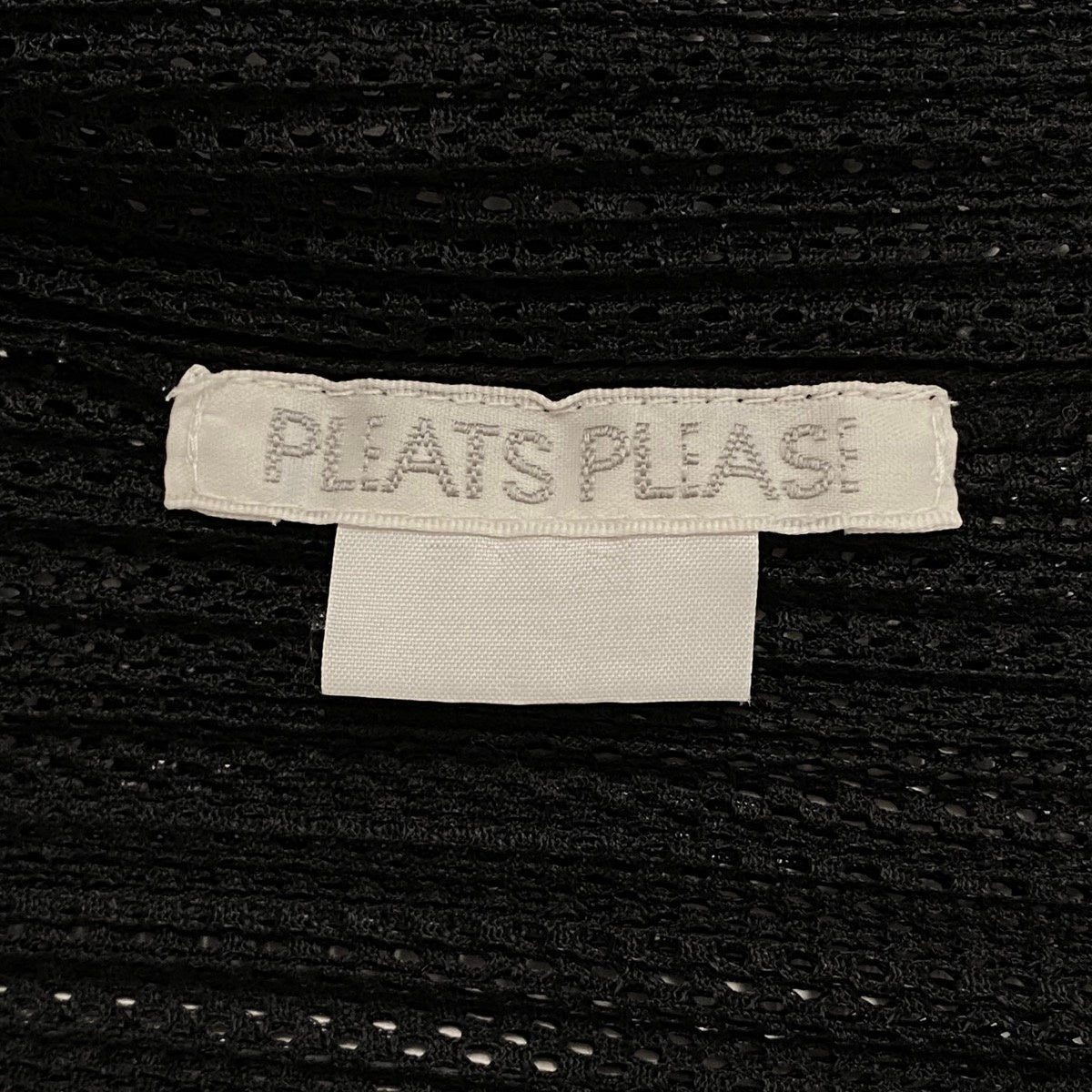 Ah28 PLEATS PLEASE プリーツプリーズ レイヤード風 半袖シアーカーディガン ブラック レディースo07t