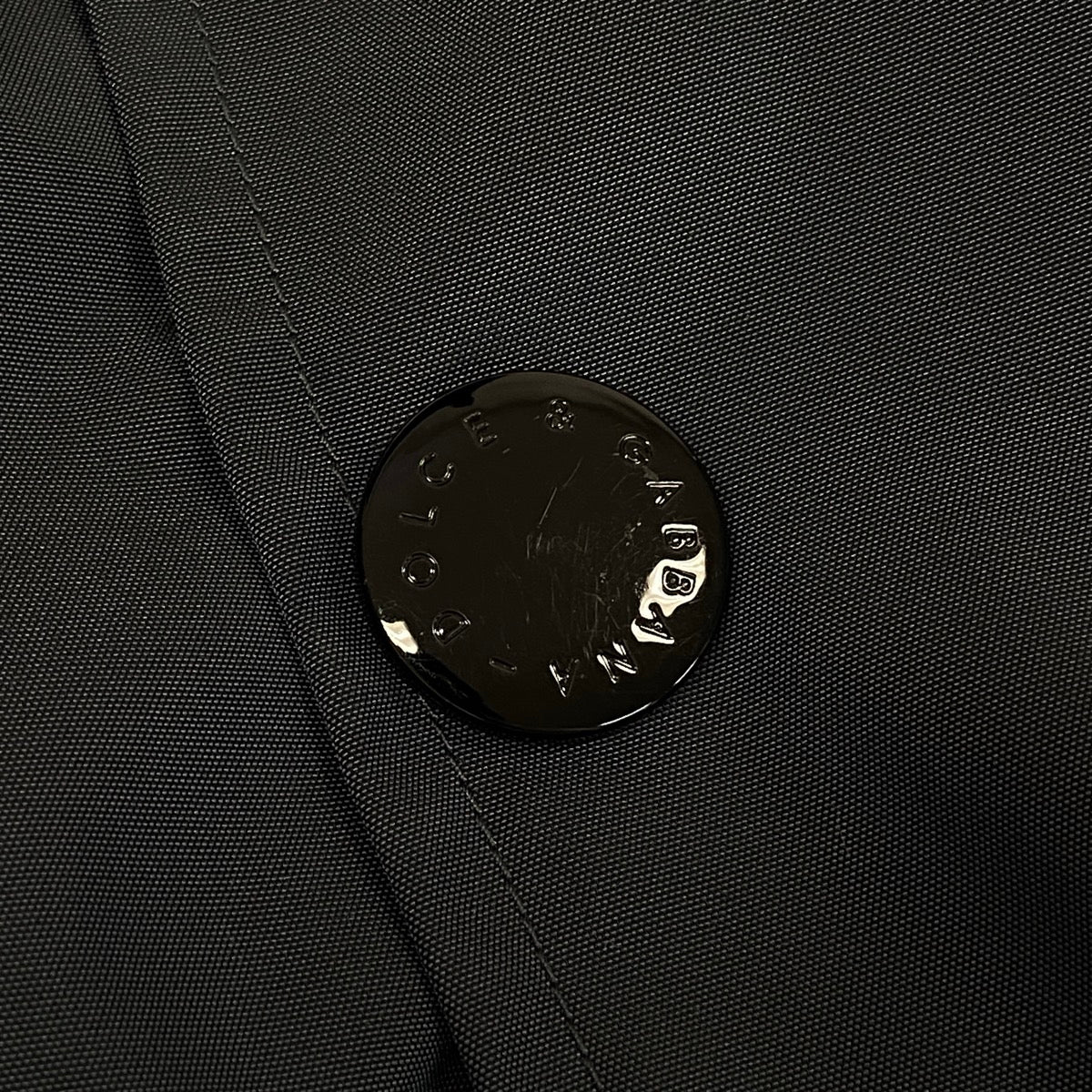 Mg19 【美品】 DOLCE&GABBANA ドルチェアンドガッバーナ ナイロンジャケット  ブルゾン サイズ48 ネイビー メンズ 紳士服t18r