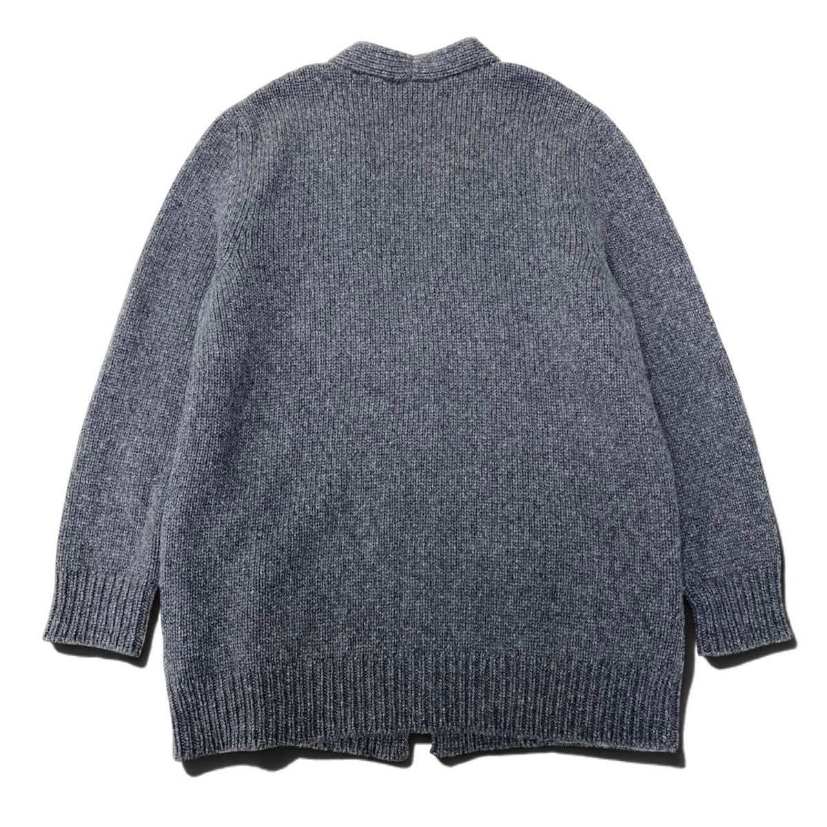 10i28 【美品】A-K-R-I-S- アクリス カシミヤニットカーディガン ニットセーター ミドル丈 44サイズ グレー カシミヤ100％ レディース 女性用u02t