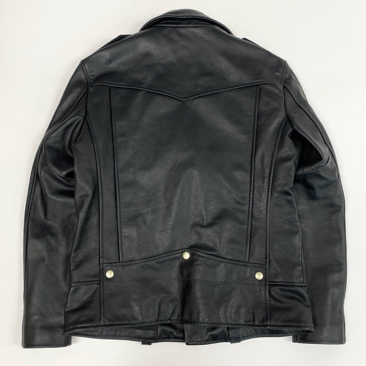 83i29 《美品》BOLINI ボリーニ ダブルライダースジャケット レザージャケット 牛革 ジャケット アウター TCB0423 46サイズ ブラック メンズo07t