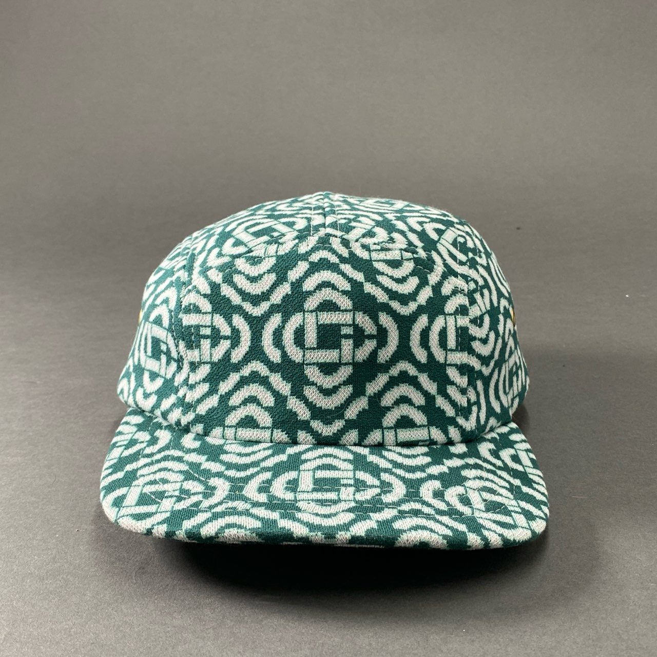 h1 CASABLANCA カサブランカ Monogram Baseball Cap モノグラム ベースボールキャップ 帽子 AS23-HAT-005-07 O/S グリーン