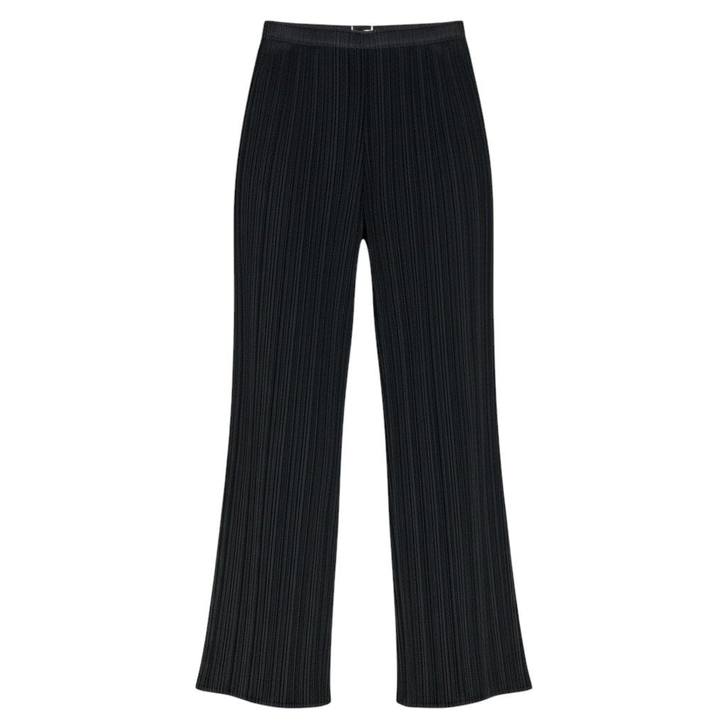 Ag10 【美品】 PLEATS PLEASE プリーツプリーズ プリーツパンツ ボトムス PP55-JF105 サイズ3 ブラック ポリエステル100％ レディースta1