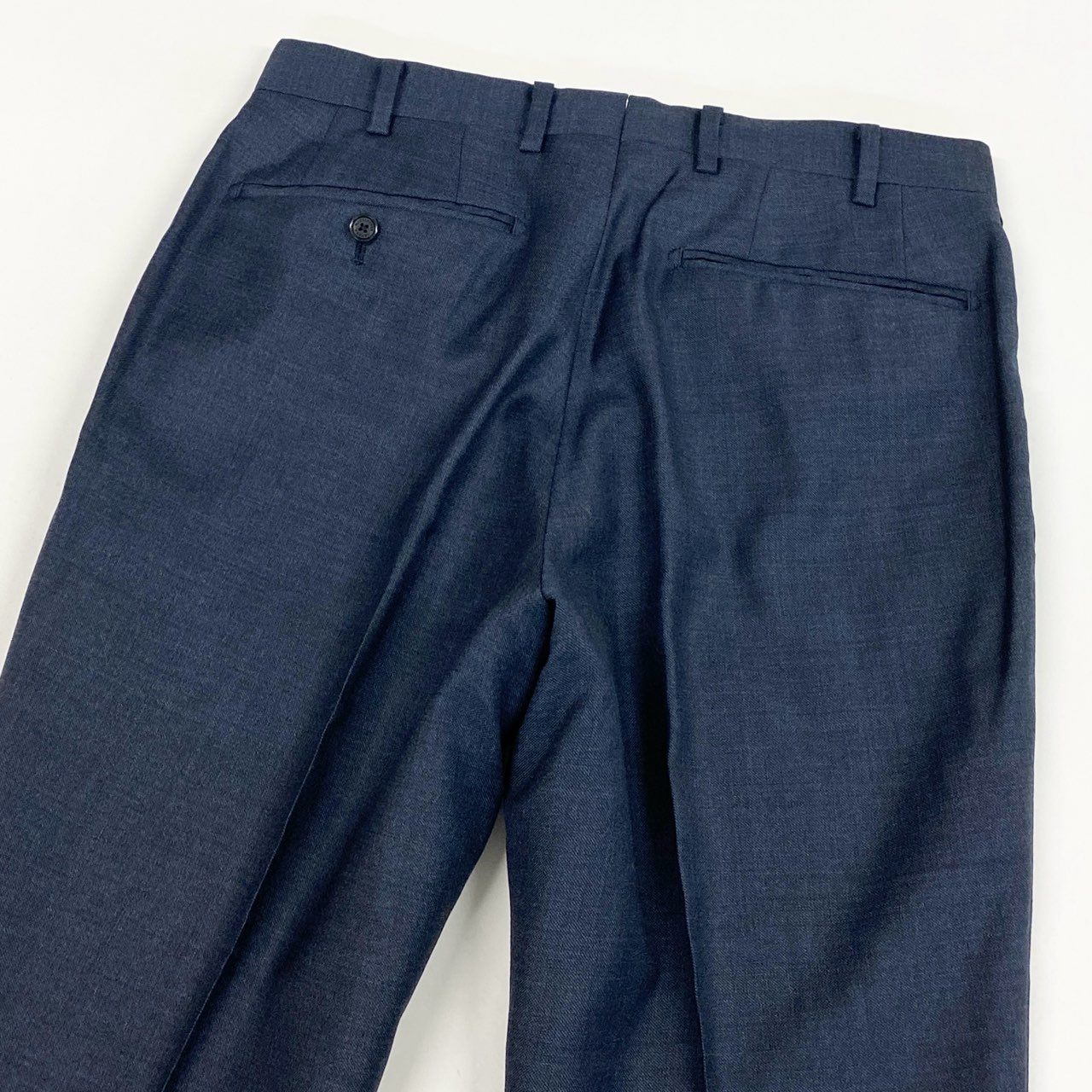 6L17 MACKINTOSH LONDON マッキントッシュ スーツセットアップ テーラードジャケット スラックス 日本製 36Rサイズ ネイビー メンズu02t