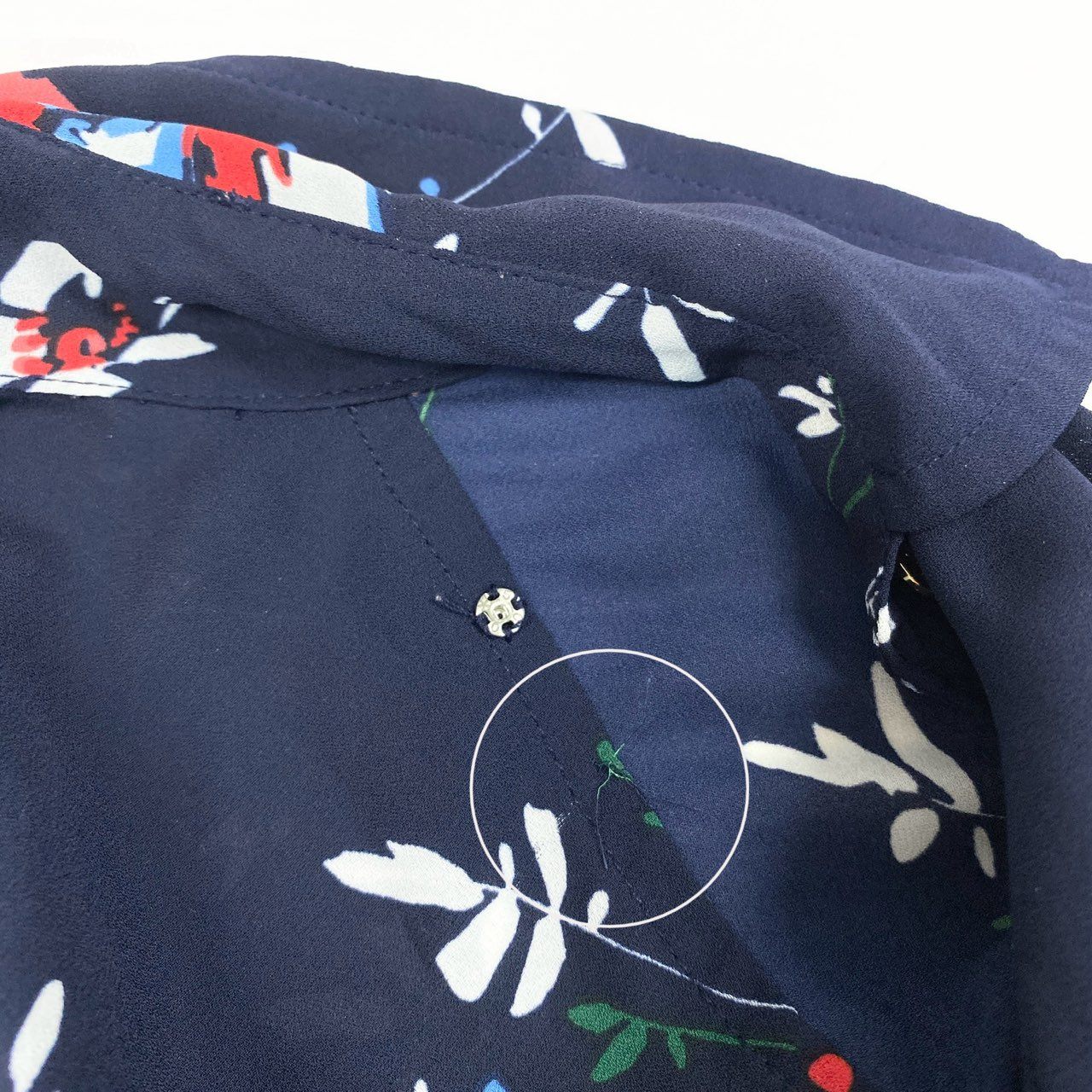 31b11 LAUREN RALPH LAUREN ローレンラルフローレン 長袖ロングワンピース 花柄ワンピース シフォン ペチコート付 8 170/96A マルチカラー ポリエステル100％ レディースo07t