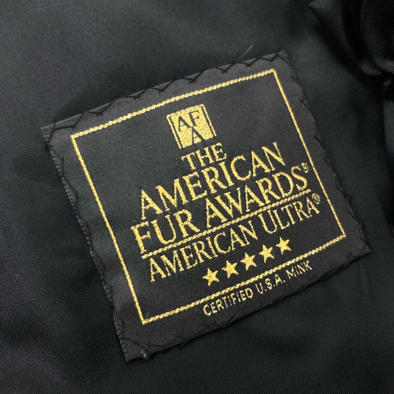 53k11 THE AMERICAN FUR AWARDS ザ アメリカンファーアワード 五つ星 デミバフ 希少デザイン ロングコート F ブラウン 最高級本毛皮t18r