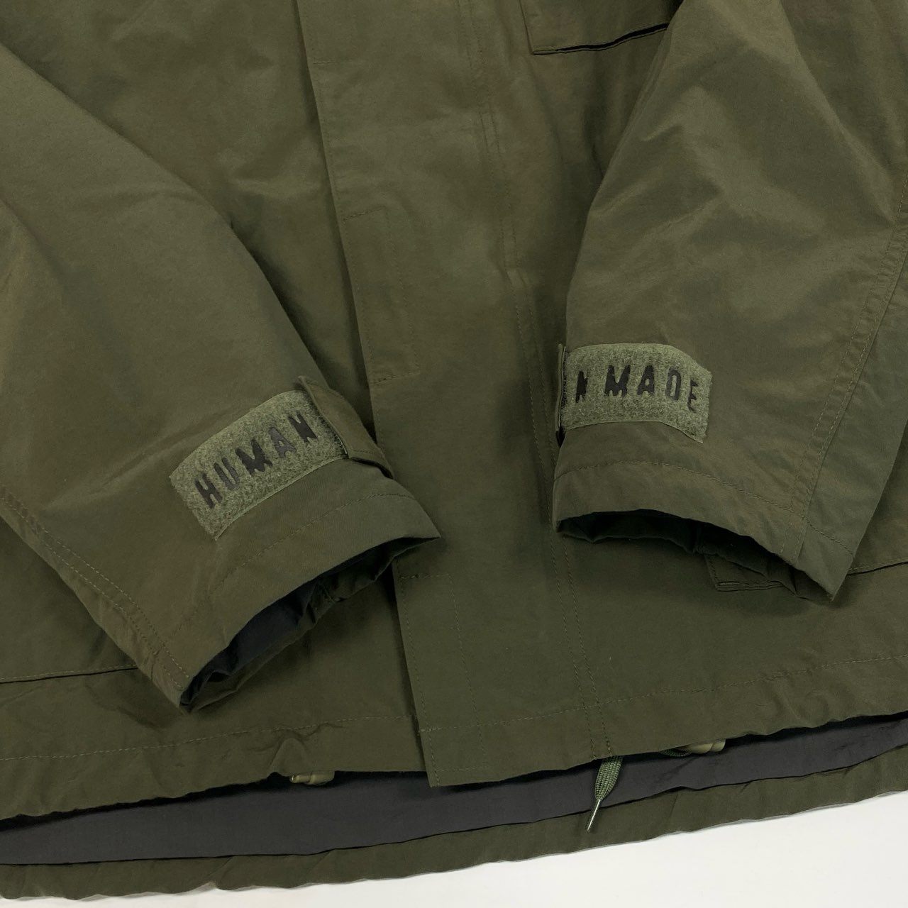 Mb10【美品】HUMAN MADE ヒューマンメイド マウンテンパーカージャケット ブルゾン ジャケットアウター XXLサイズ カーキ k02ik02i