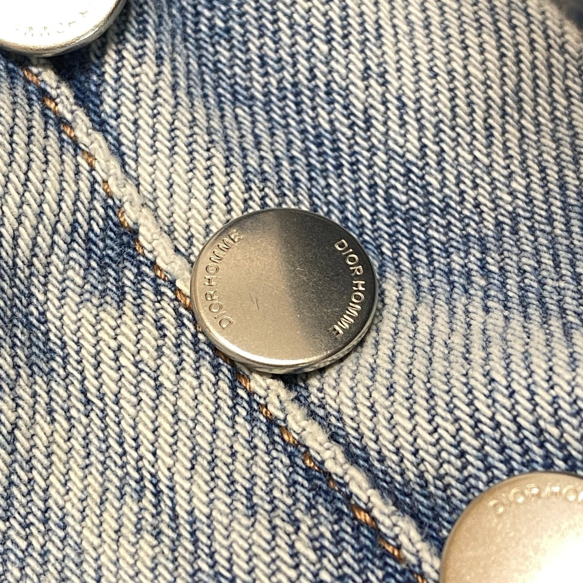 37i15 Dior ディオール 14AW クリス期 リペア加工 デニムパンツ サイズ32 ライトブルー コットン100％ メンズk02i