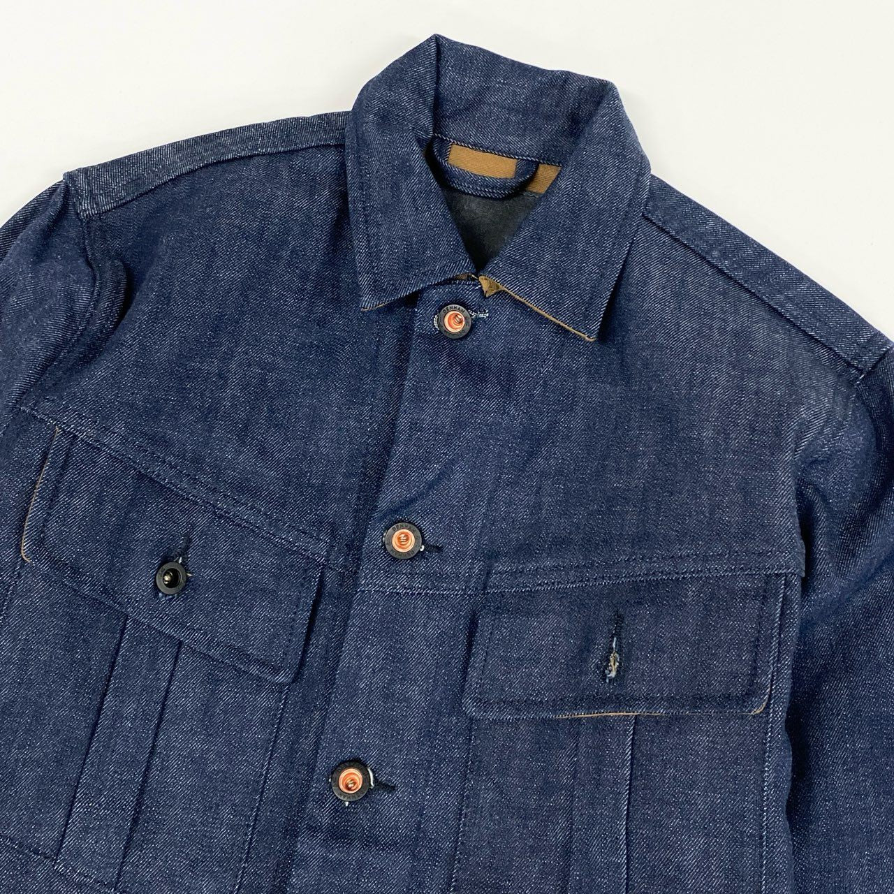 34j28 DENHAM デンハム 2019ss MILITARY DENIM DD ミリタリー デニムジャケット Gジャン  27190－2－20201 XS インディゴブルーo07t