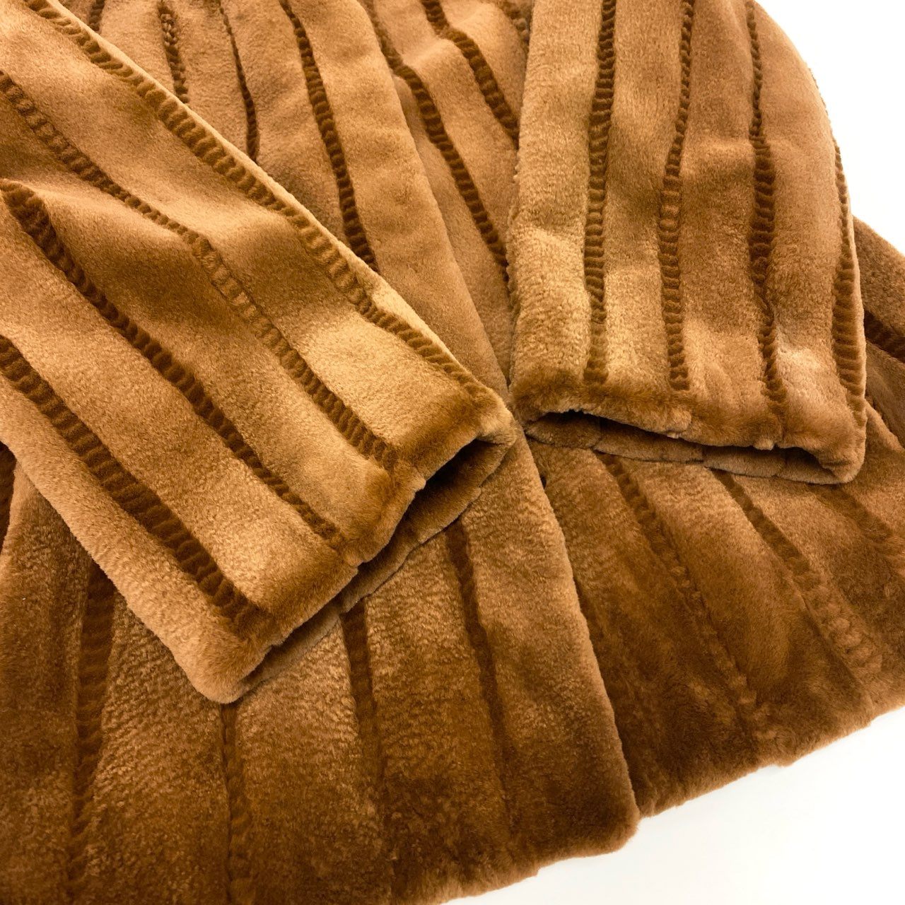 86j23 SAGA MINK サガミンク 銀サガ シェアードミンク ミンクコート 毛皮コート ジャケット サイズF ブラウン 染めミンクファー レディースu02t