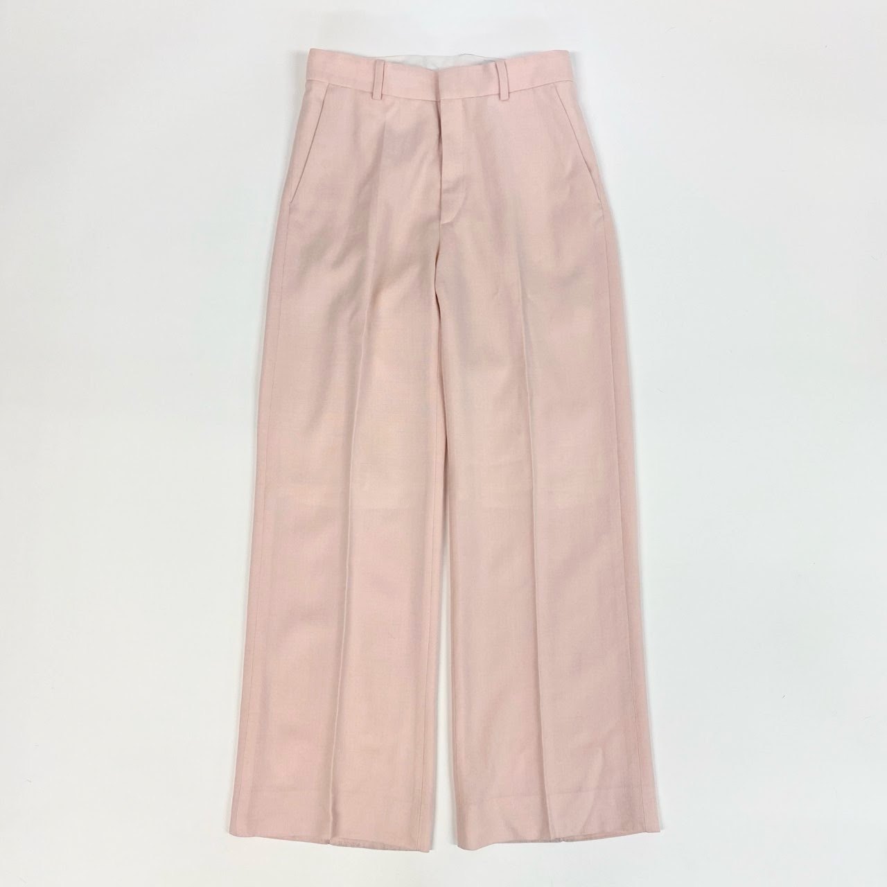 74k4 MADISONBLUE マディソンブルー 日本製 スラックスパンツ ボトムス センタープレス MB204-3003 01 Sサイズ ピンク ウール レーヨン レディースo07t
