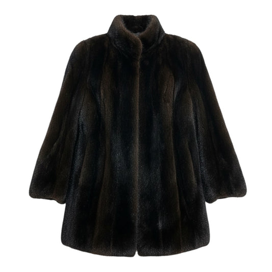 6a21 SAGA MINK サガミンク 銀サガ ダークミンク ロングコート サイズ11 ダークブラウン 最高級本毛皮 Mink Fur Long Coatt18r