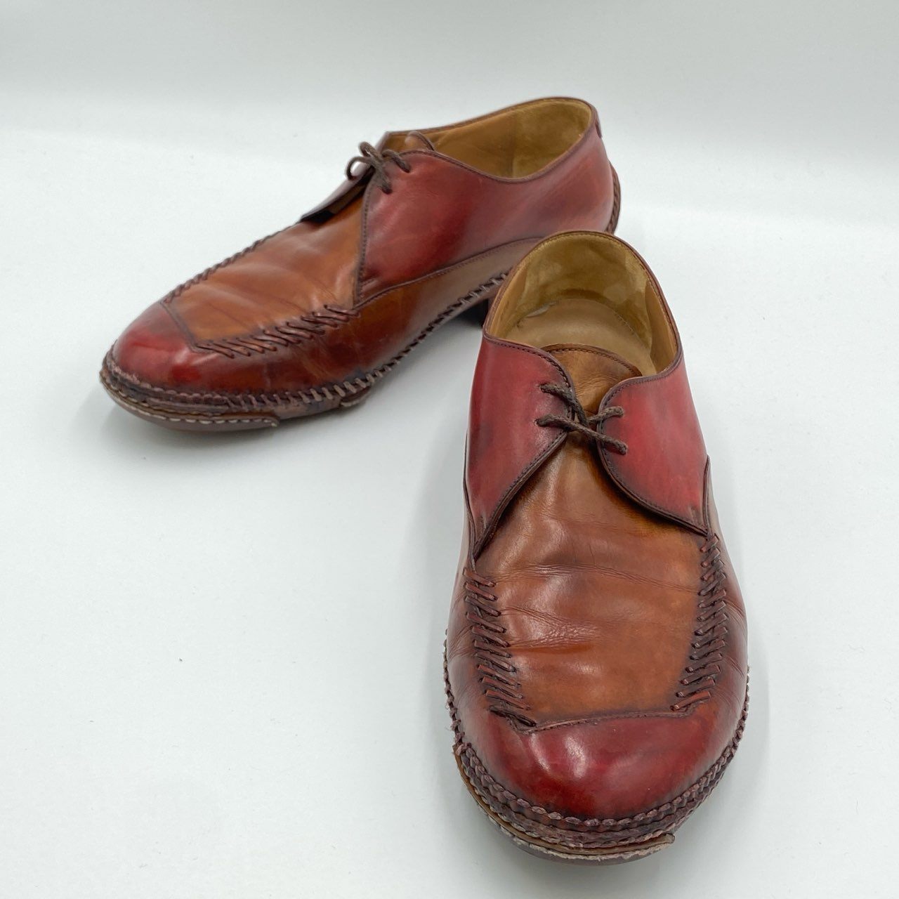 2i3《廃盤モデル》 Berluti ベルルッティ INDIO インディオ パティーヌ レザーシューズ 10 赤茶系 革靴 保存袋付属t18r