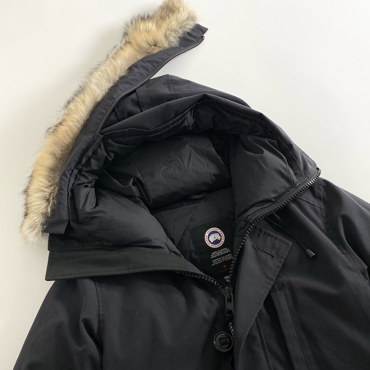 60i27 CANADA GOOSE カナダグース CHATEAU PARKA シャトーパーカ ダウンジャケット ダウンコート 3426MA サイズXS ブラック メンズ