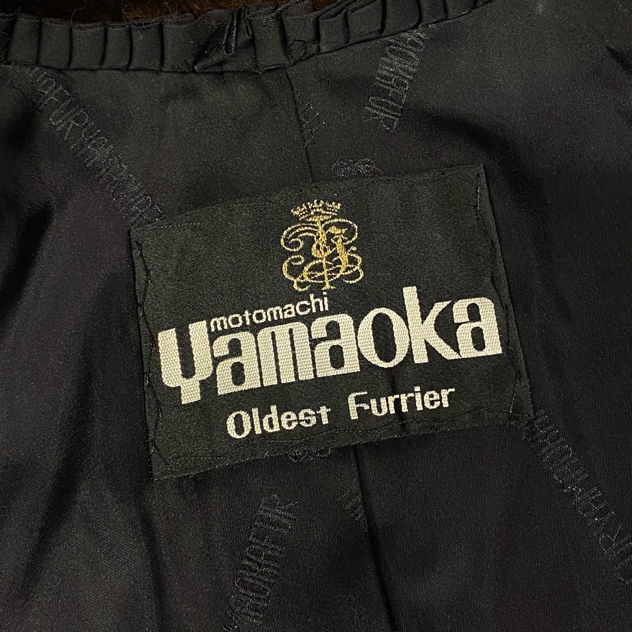 24i26 《美品》YAMAOKA ヤマオカ マホガニーミンク 毛皮コート ミンクコート セミロングコート FREE ブラウン レディースt18r