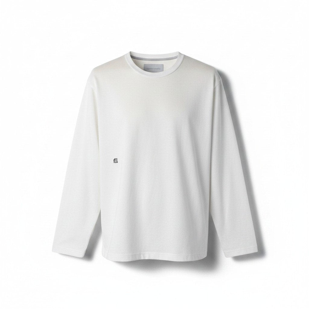 12g18 FUMITO GANRYU フミトガンリュウ Piko embroidery side line L/S T-shirt BONDING ロングスリーブ カットソー FU4-CU-16 サイズ2 ホワイト メンズo07t