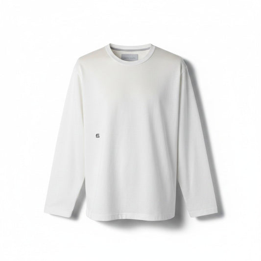 12g18 FUMITO GANRYU フミトガンリュウ Piko embroidery side line L/S T-shirt BONDING ロングスリーブ カットソー FU4-CU-16 サイズ2 ホワイト メンズo07t