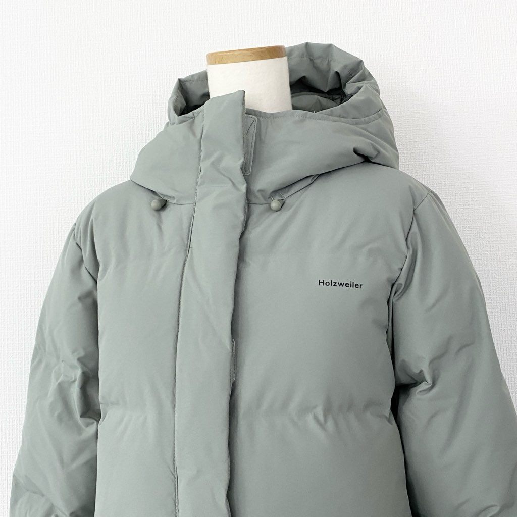 83h27 《美品》 タグ付 HOLZWEILER ホルツワイラー 127581311 Loen Down Jacket Teal ダウンジャケット アウター XXS カーキ ポリエステル レディース 女性用