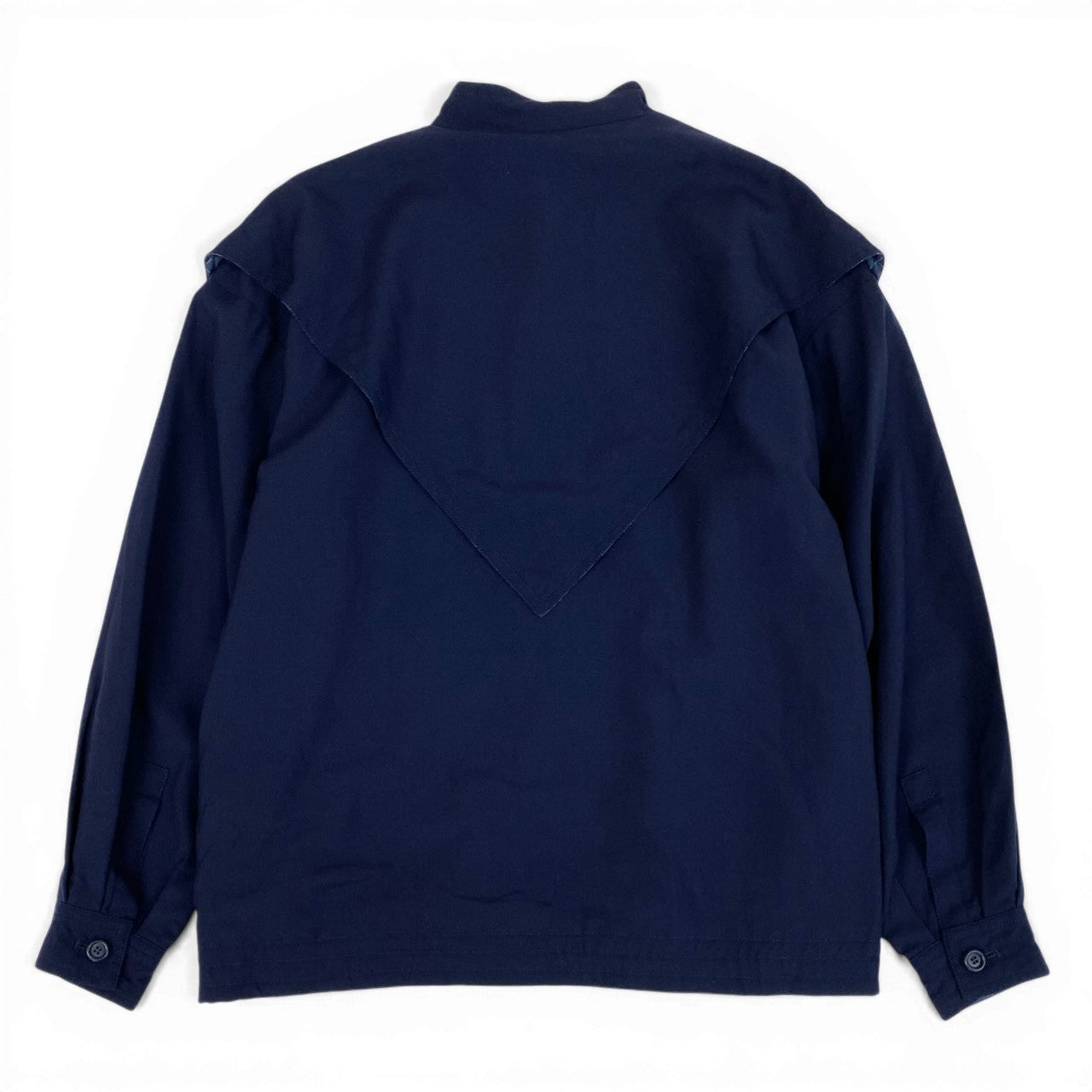 Ec27 Christian Dior クリスチャンディオール ロングスリーブシャツ トップス カットソー CDロゴ刺繍 Mサイズ ネイビー ウール100％ レディース 女性用u02t
