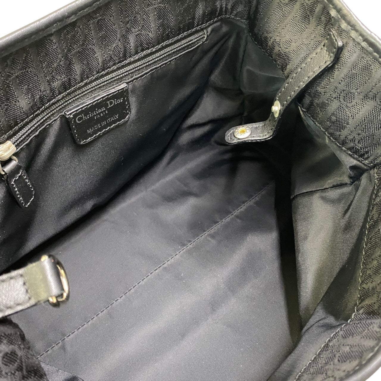 h29【美品】Christian Dior ラブリー トロッター トートバッグ ブラック レディース 女性用ta1