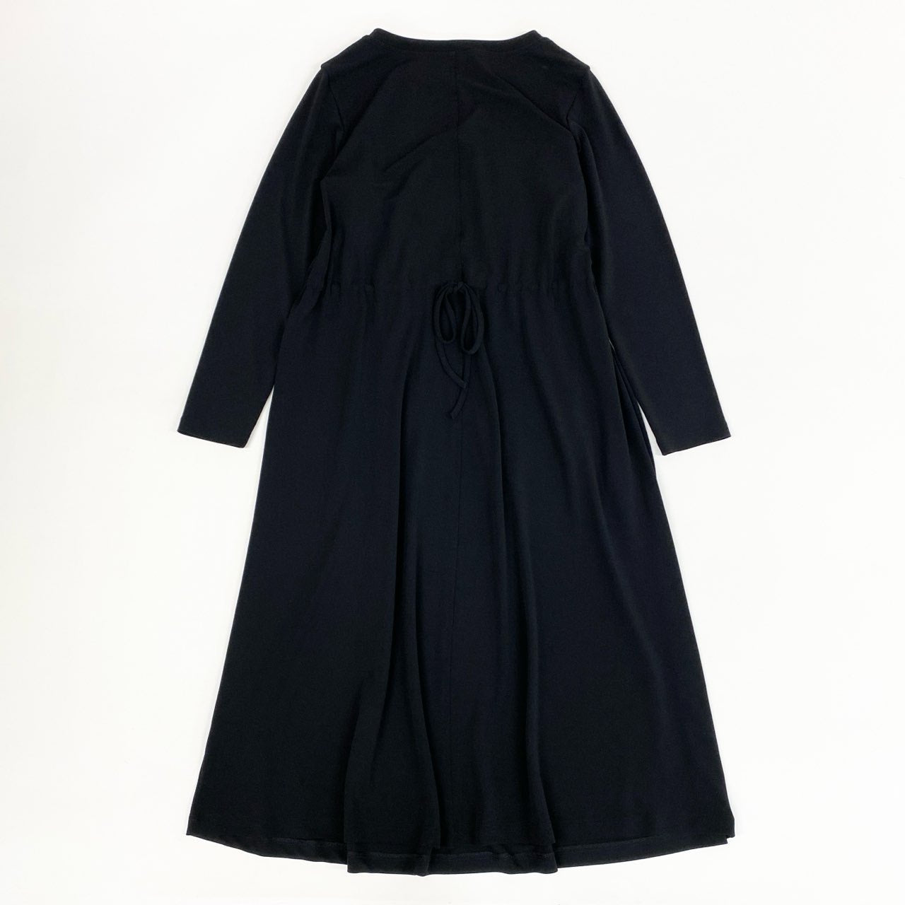 2k19《美品》 TOKUKO 1er VOL トクコプルミエヴォル ロングワンピース 長袖ワンピース 花柄刺繍 伸縮ストレッチ 9 ブラック レディースu02t