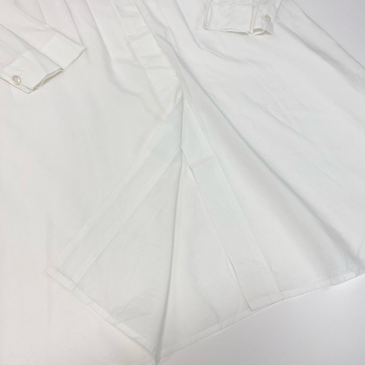 20L2 ISSEY MIYAKE me イッセイミヤケ ミー プリーツ加工 シャツワンピース チュニック トップス MI19FJ281 ホワイト ポリエステル レディースu02t