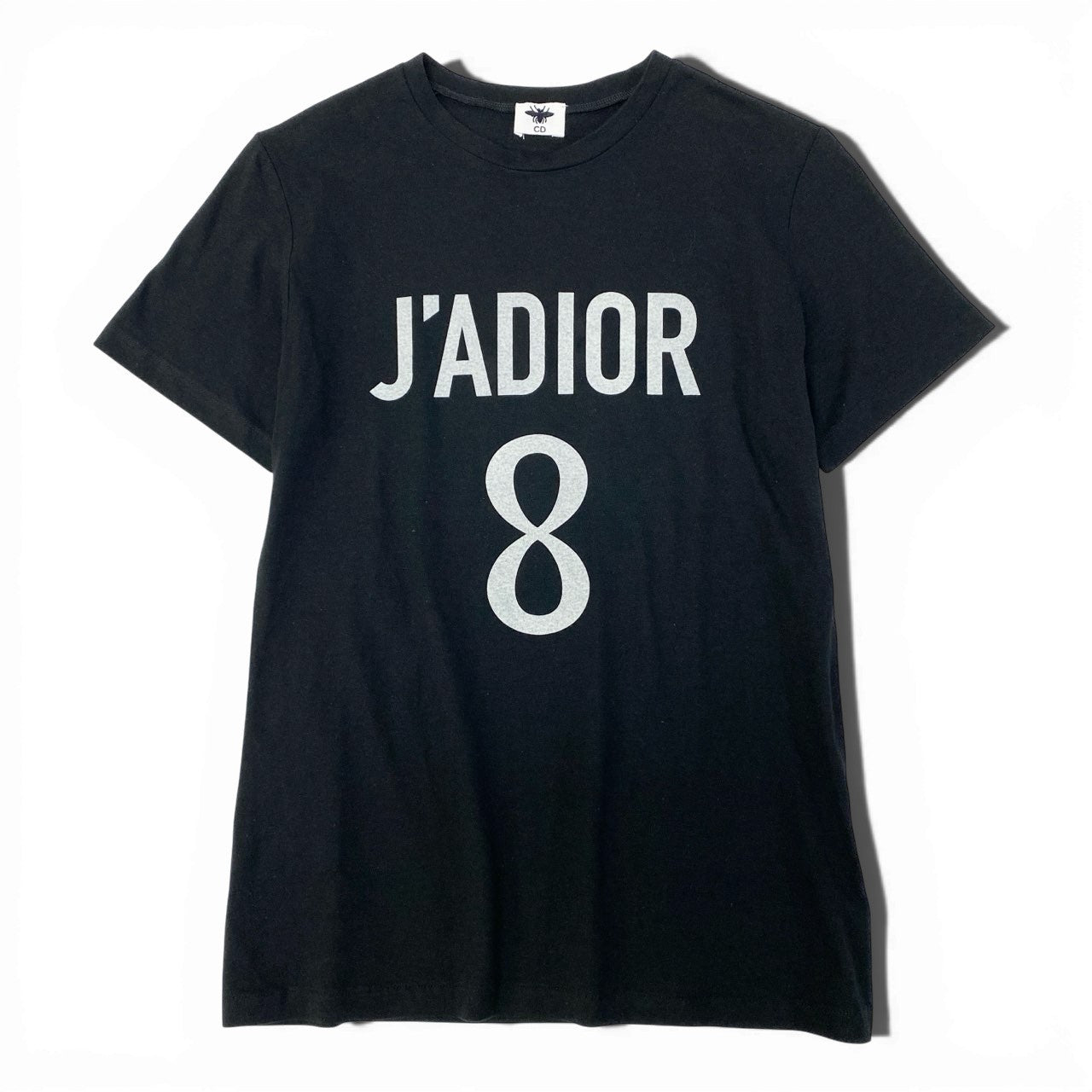 38a16 Christian Dior クリスチャンディオール J’ADIOR 8 半袖Tシャツ カットソー サイズXS 160/80A ブラック レディース トップスk02i