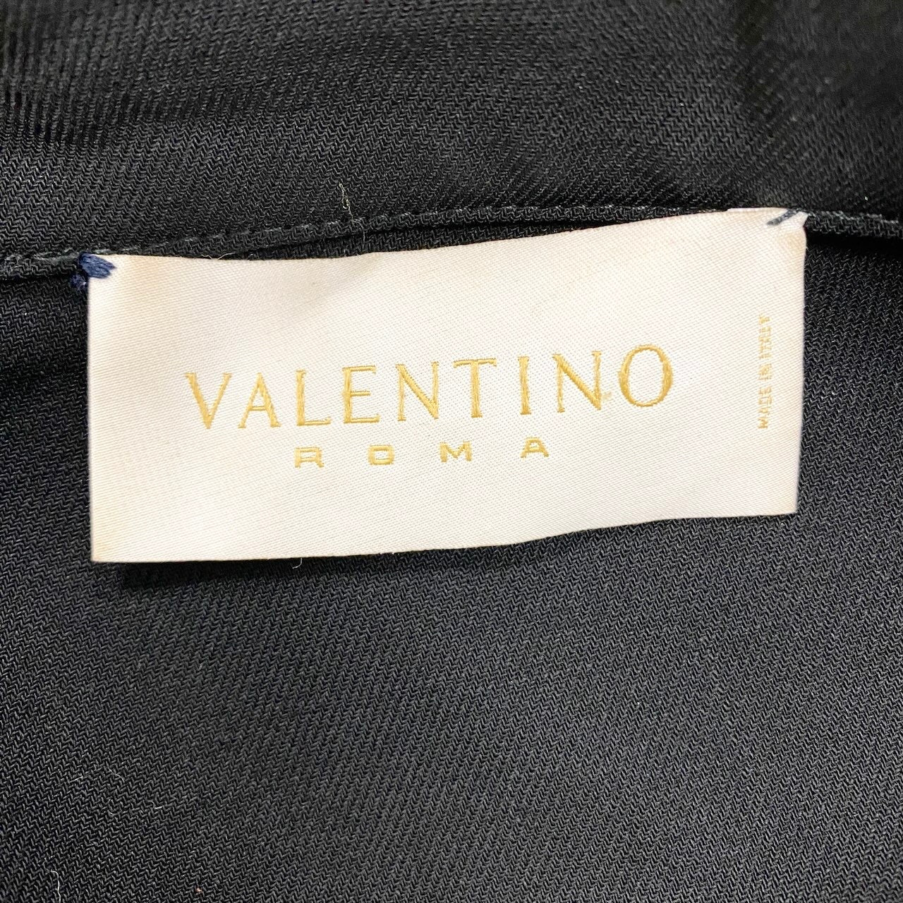 72e15 VALENTINO ヴァレンティノ テーラードジャケット ラウンドカラー アウター イタリア製 ブラック レディースo07t