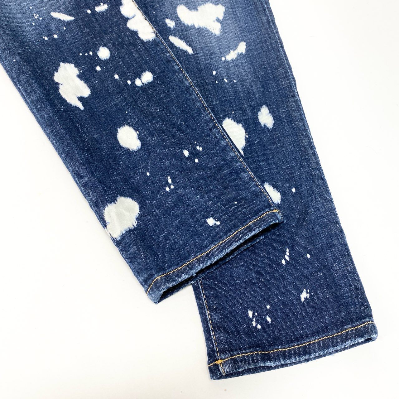 33c10《未使用品》 DSQUARED2 ディースクエアード ブリーチダメージ加工 スキニーデニムパンツ S75LB0525 サイズ38 インディゴ COOL GIRL JEAN タグ付t18r