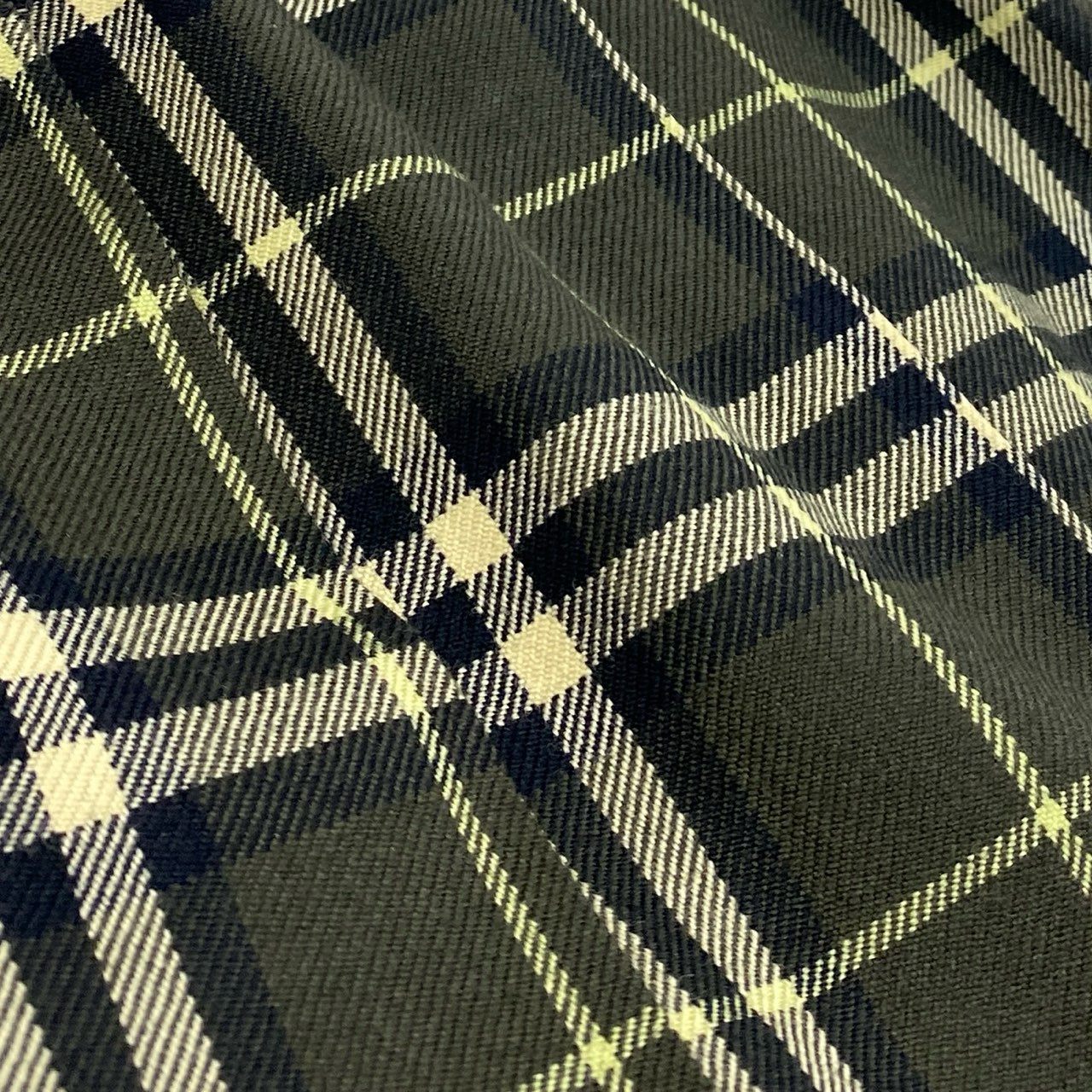 Ic18 BURBERRY LONDON バーバリー タックプリーツスカート ロングスカート ノバチェック レディース 女性服 サイズ40 グリーン系 カーキk02i