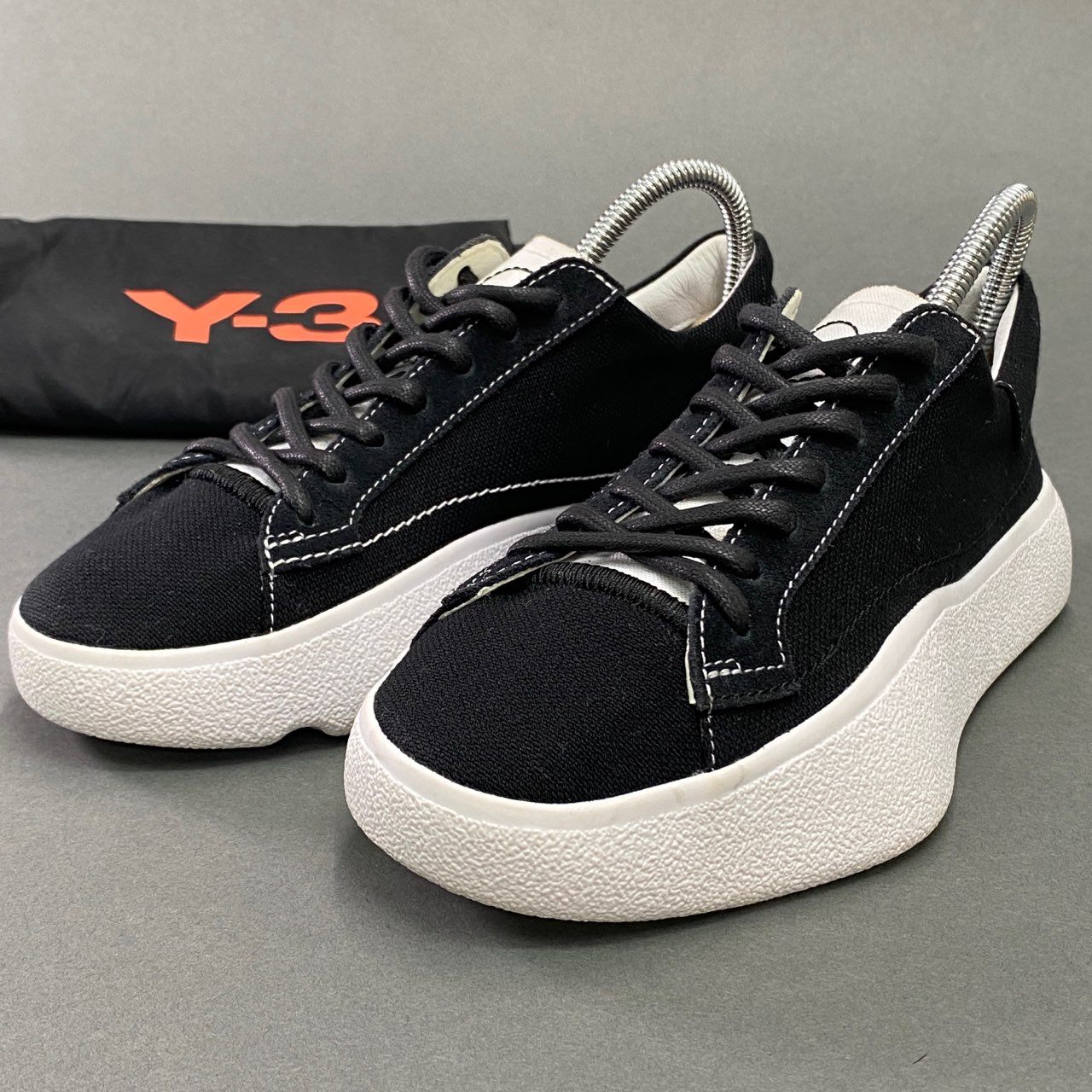 9a10 《美品》 Y-3 ワイスリー Tangutsu Lace スニーカー BB7989 22.5cm ブラック adidas Yohji Yamamoto アディダス ヨウジヤマモト