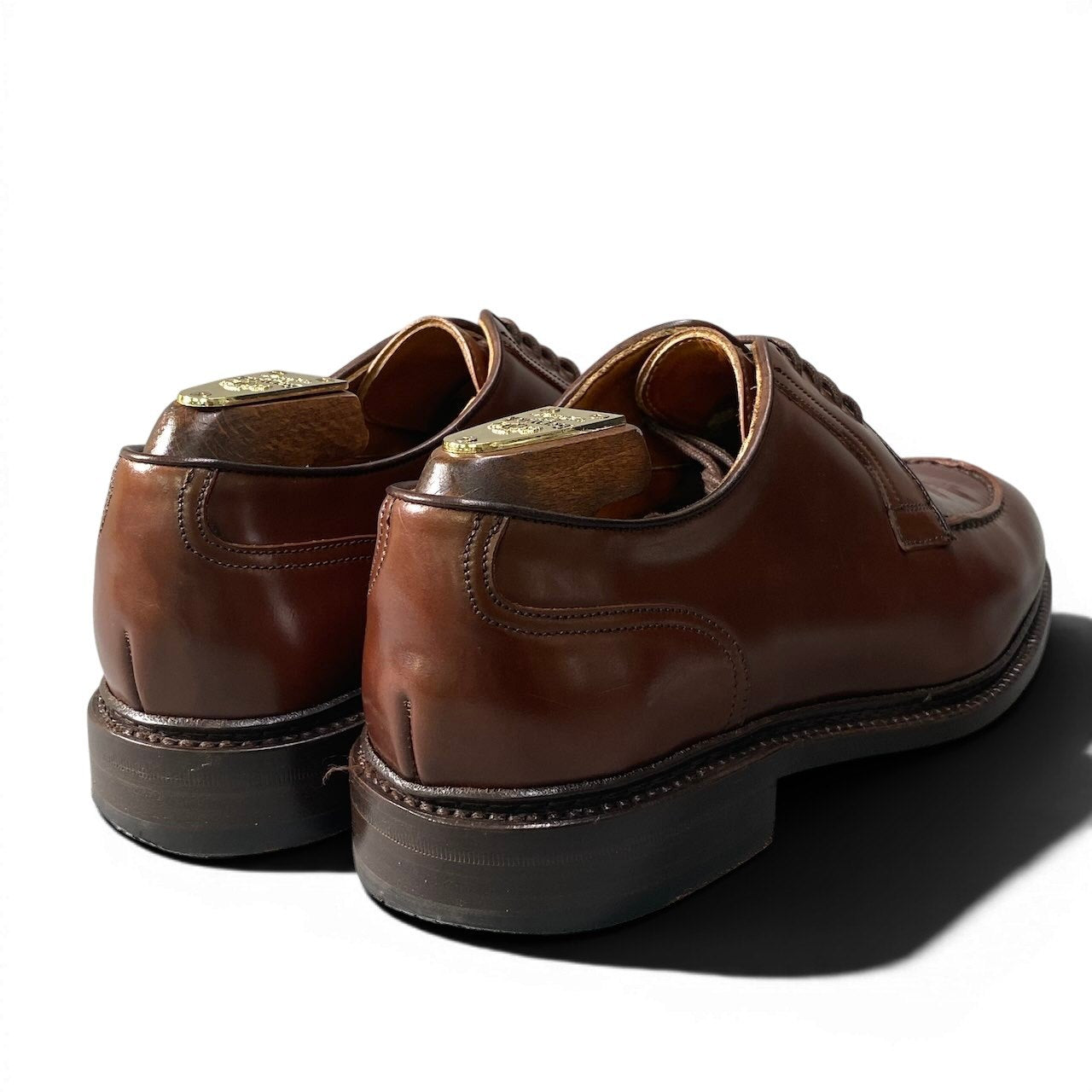3g7 Berwick バーウィック CORDOVAN RIC コードバン シューズ 3682RDJR 26cm UK7 ブラウン レザー シューツリー付 革靴t18r